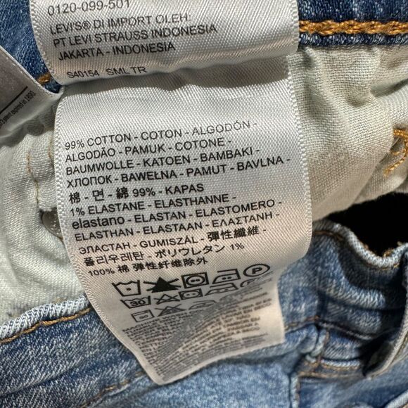 Levis Jeans Mens 511 29x 32 Blue Denim American Solid Straight Workwear Mid Rise - Picture 8 of 12